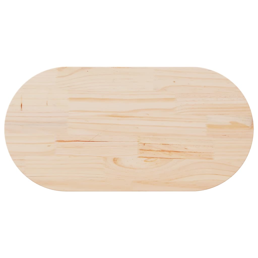 vidaXL Blat stołu 110x55x2,5 cm Drewno lite sosnowe owalne