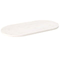 vidaXL Blat stołu, biały, 110x55x2,5 cm, lite drewno sosnowe, owalny