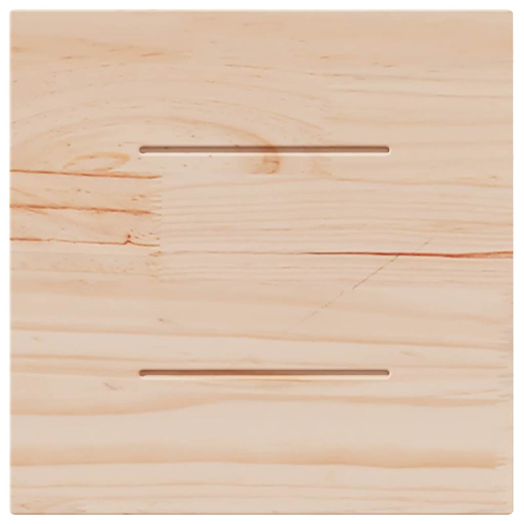 vidaXL Blat stołu, biały, 40x40x2,5cm, lite drewno sosnowe, kwadratowy