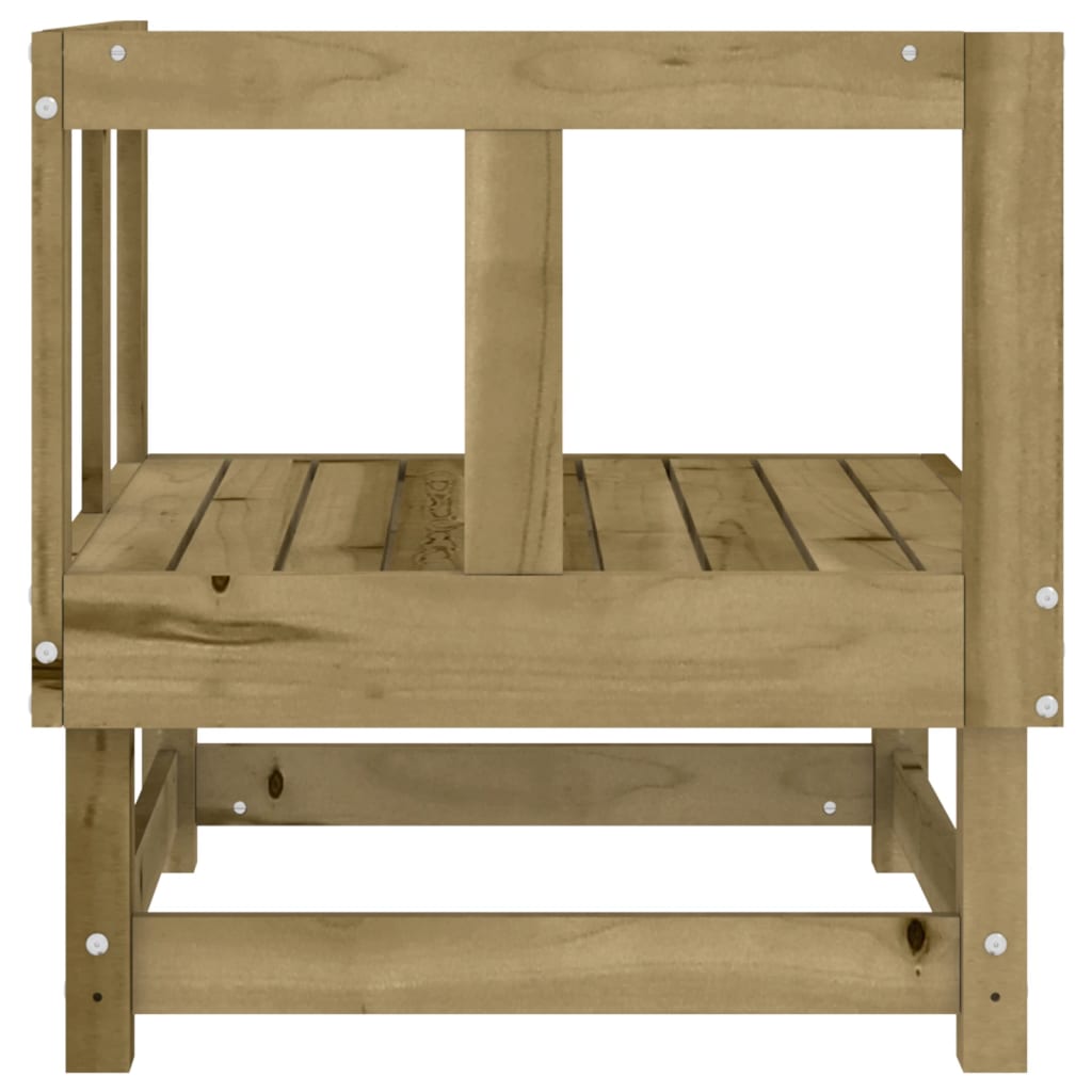 vidaXL Ogrodowa sofa narożna, impregnowane drewno sosnowe