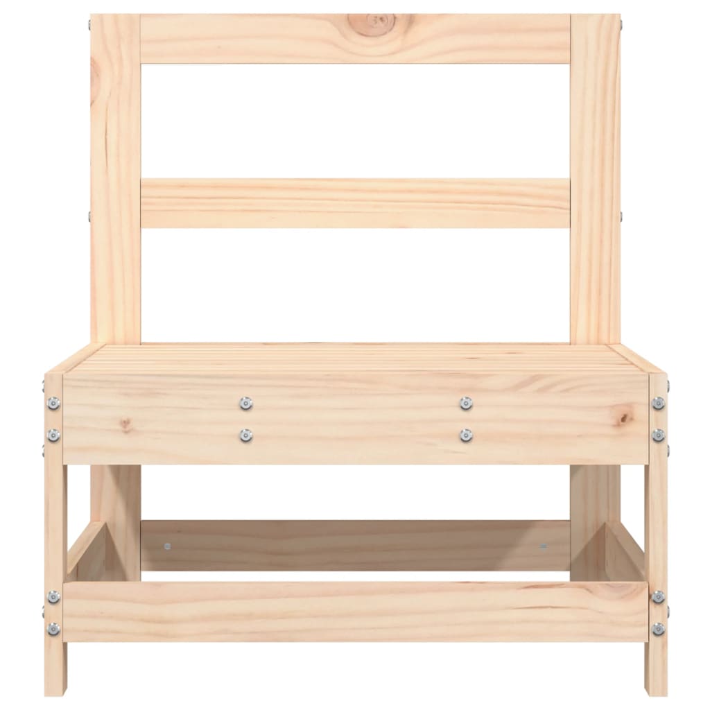vidaXL Ogrodowa sofa środkowa, lite drewno sosnowe