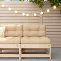 vidaXL Ogrodowa sofa środkowa, lite drewno sosnowe