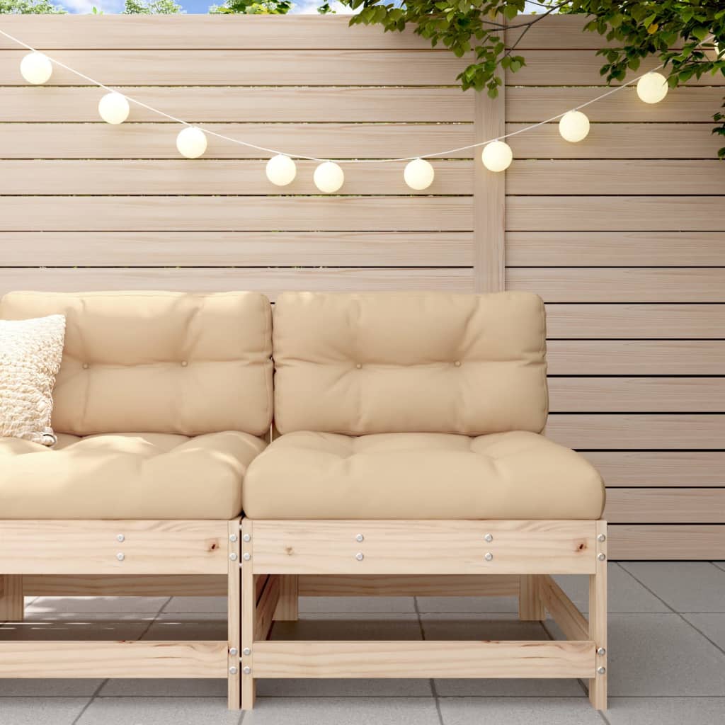 vidaXL Ogrodowa sofa środkowa, lite drewno sosnowe