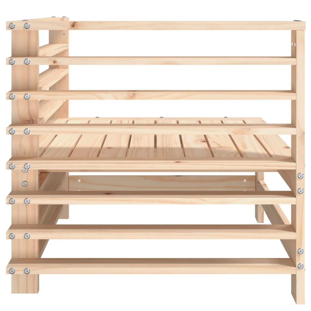 vidaXL Ogrodowa sofa narożna, lite drewno sosnowe