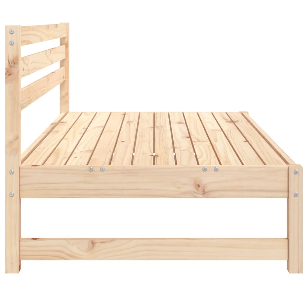 vidaXL Sofy środkowe do ogrodu, 2 szt., 120x80 cm, lite drewno sosnowe
