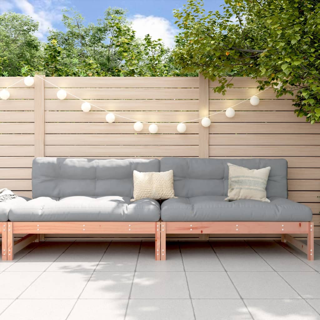 vidaXL Sofy środkowe do ogrodu, 2 szt., 120x80 cm, drewno daglezjowe