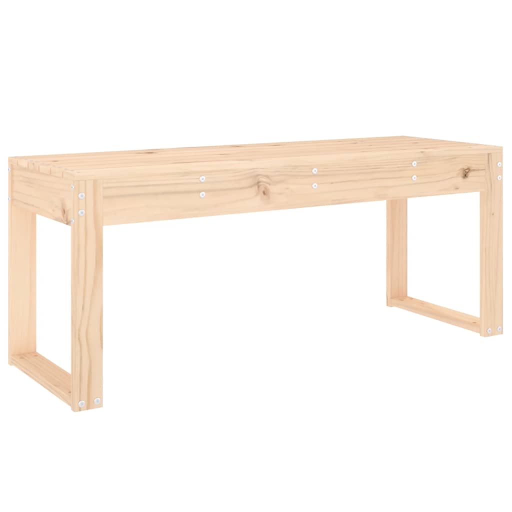 vidaXL Ławka ogrodowa, 110x38x45 cm, lite drewno sosnowe