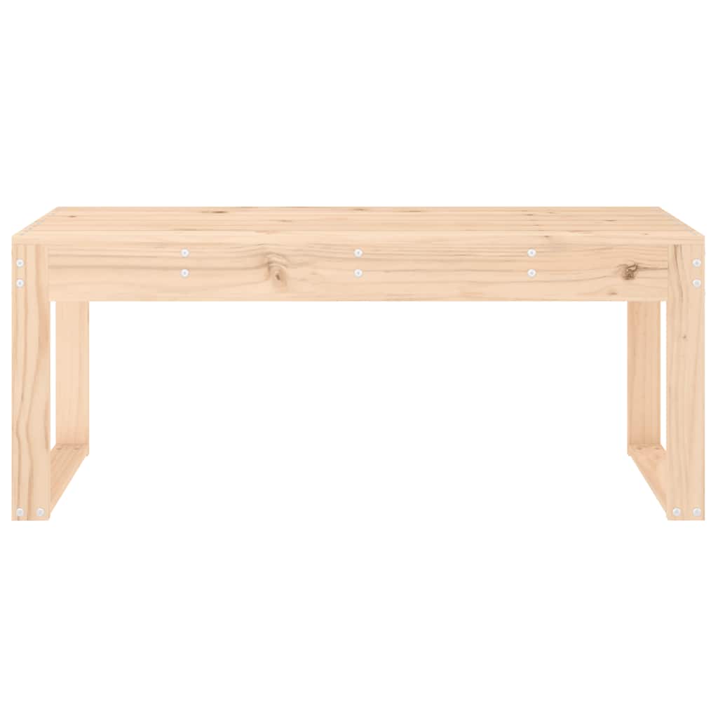 vidaXL Ławka ogrodowa, 110x38x45 cm, lite drewno sosnowe