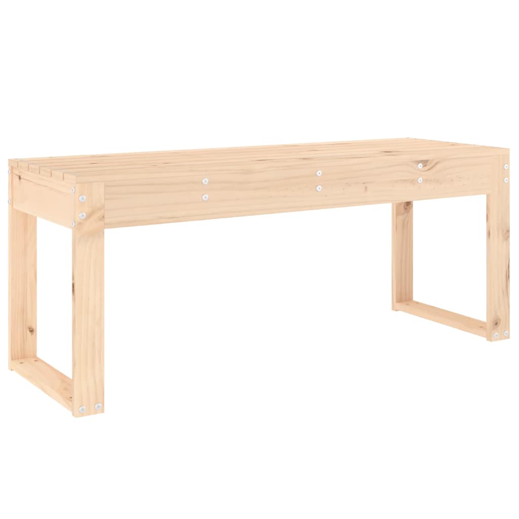 vidaXL Ławka ogrodowa, 110x38x45 cm, lite drewno sosnowe