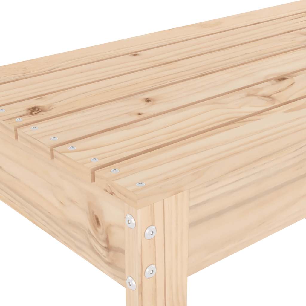 vidaXL Ławka ogrodowa, 110x38x45 cm, lite drewno sosnowe