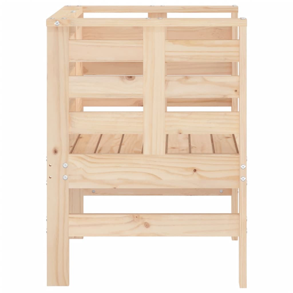 vidaXL Krzesła ogrodowe, 2 szt., 61,5x53x71 cm, lite drewno sosnowe