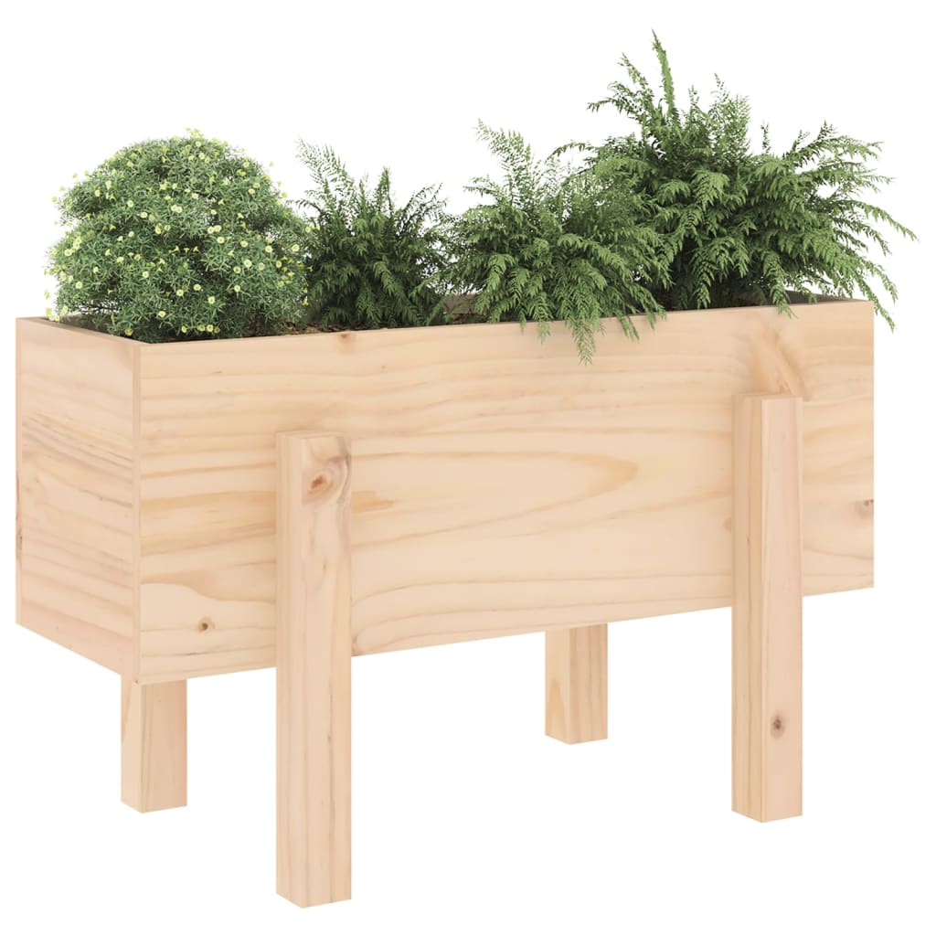 vidaXL Donica ogrodowa, 62x30x38 cm, lite drewno sosnowe