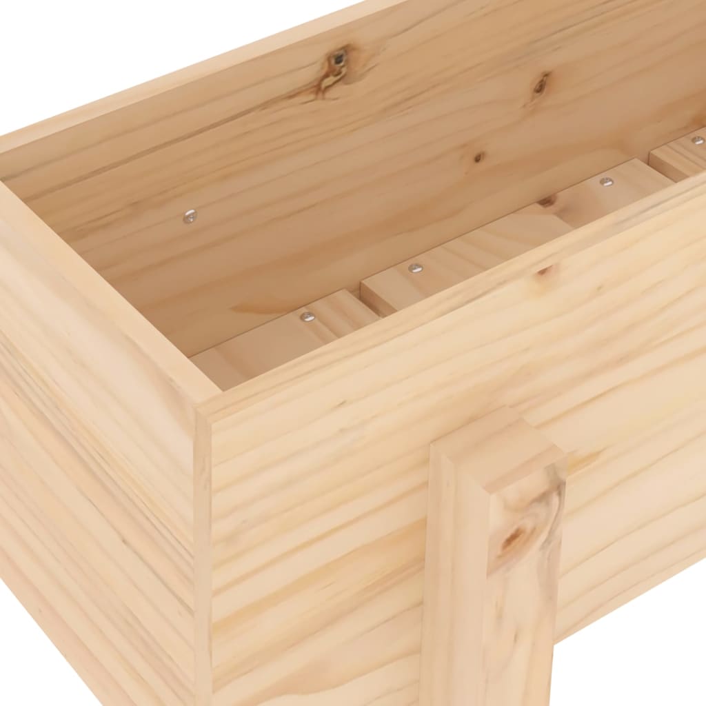 vidaXL Donica ogrodowa, 62x30x38 cm, lite drewno sosnowe