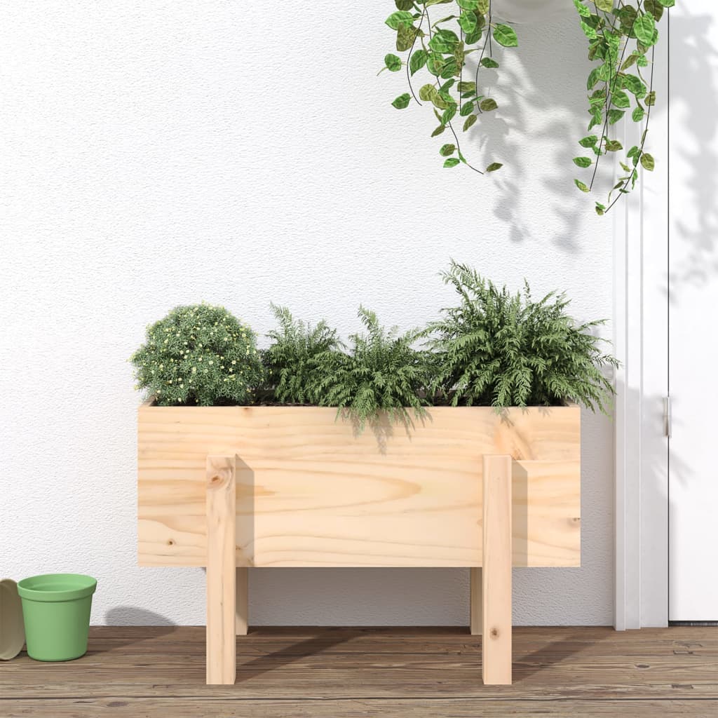 vidaXL Donica ogrodowa, 62x30x38 cm, lite drewno sosnowe