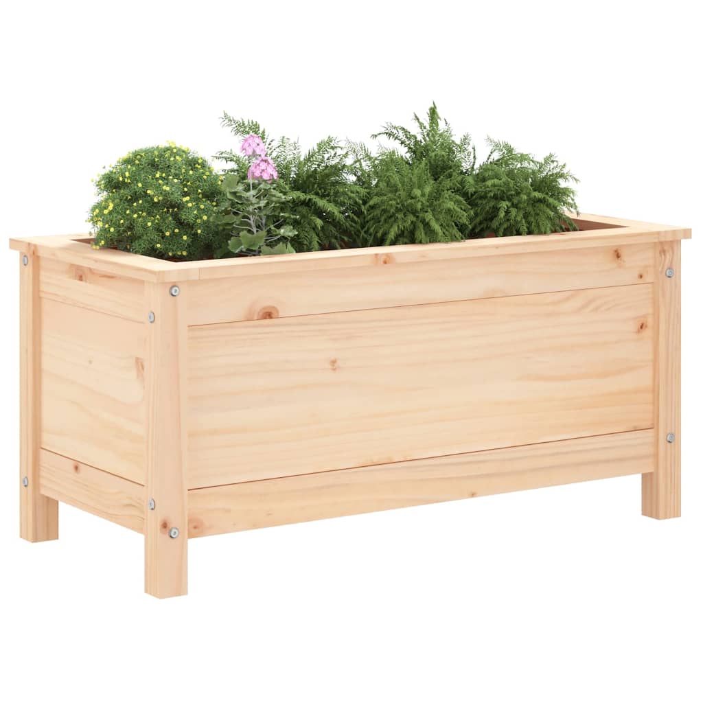 vidaXL Donica ogrodowa, 82,5x40x39 cm, lite drewno sosnowe