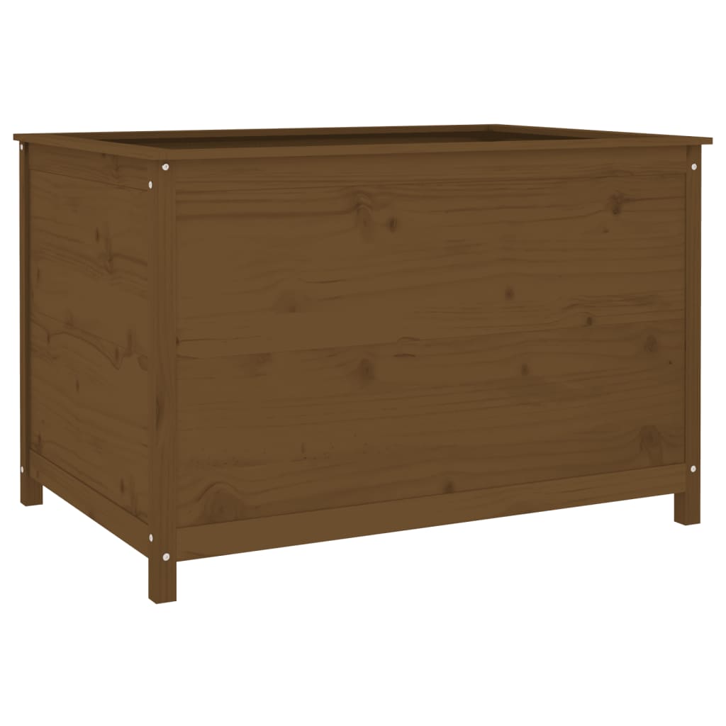 vidaXL Podwyższona donica ogrodowa, miodowy brąz 119,5x82,5x78cm sosna