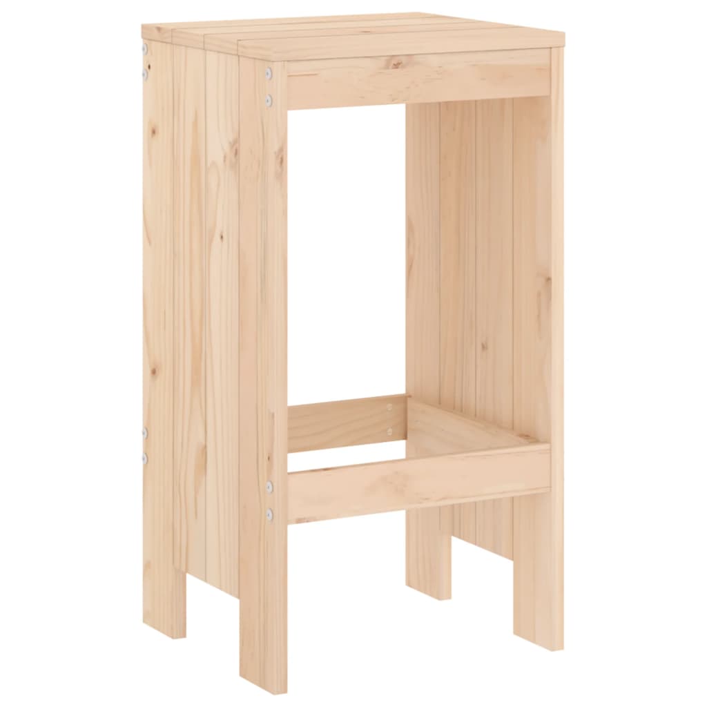 vidaXL Stołki barowe, 2 szt., 40x36x75 cm, lite drewno sosnowe