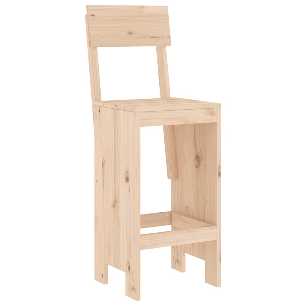vidaXL Stołki barowe, 2 szt., 40x48,5x115,5 cm, lite drewno sosnowe