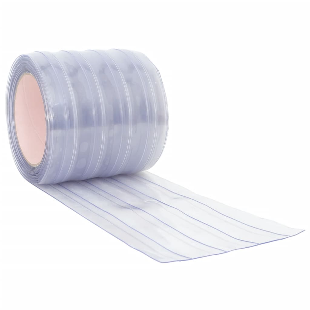 vidaXL Kurtyna paskowa, przezroczysta, 200 mm x 1,6 mm, 10 m, PVC