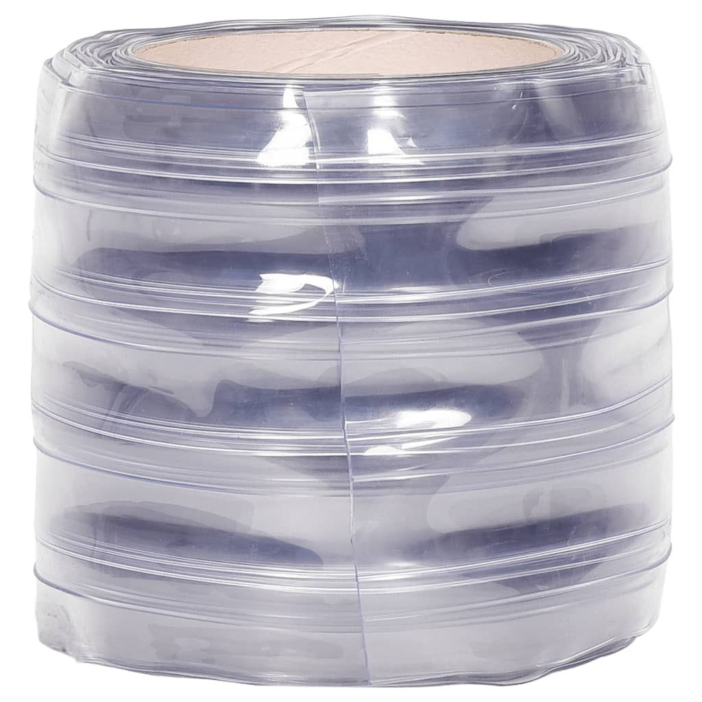 vidaXL Kurtyna paskowa, przezroczysta, 200 mm x 1,6 mm, 25 m, PVC