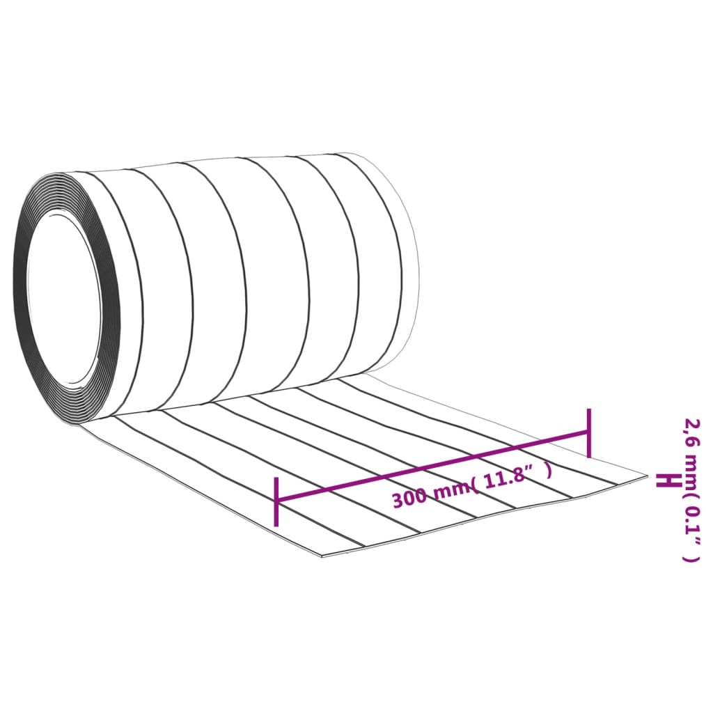 vidaXL Kurtyna paskowa, przezroczysta, 300 mm x 2,6 mm, 10 m, PVC