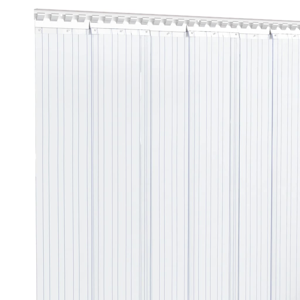 vidaXL Kurtyna paskowa, przezroczysta, 300 mm x 2,6 mm, 25 m, PVC