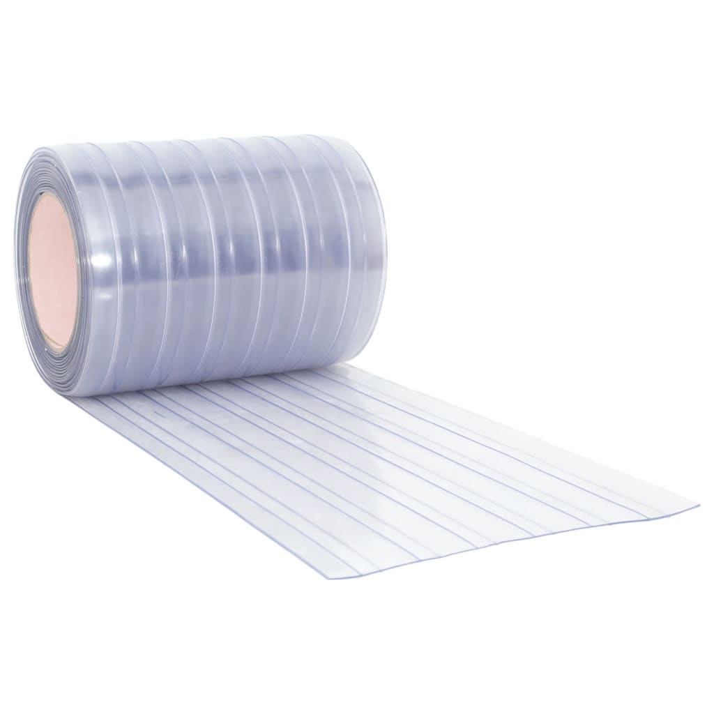 vidaXL Kurtyna paskowa, przezroczysta, 300 mm x 2,6 mm, 25 m, PVC