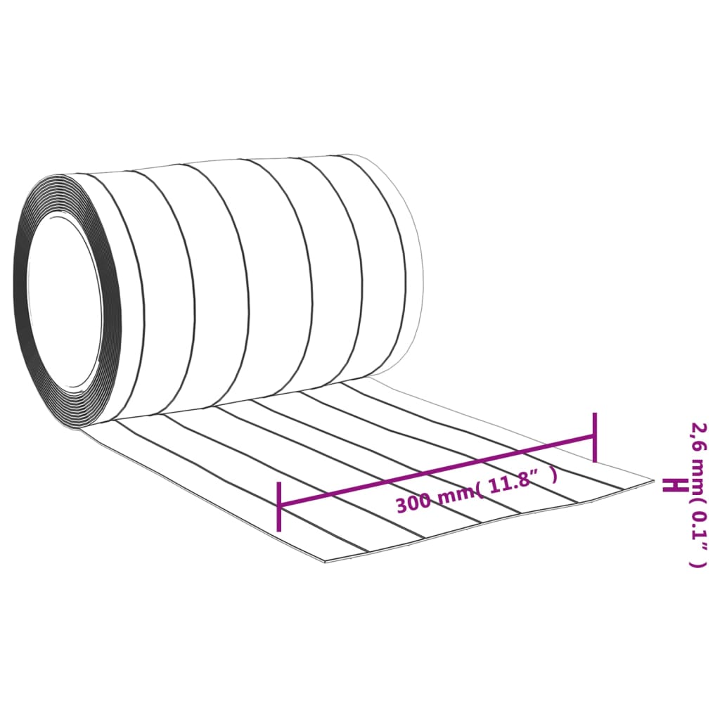 vidaXL Kurtyna paskowa, przezroczysta, 300 mm x 2,6 mm, 25 m, PVC