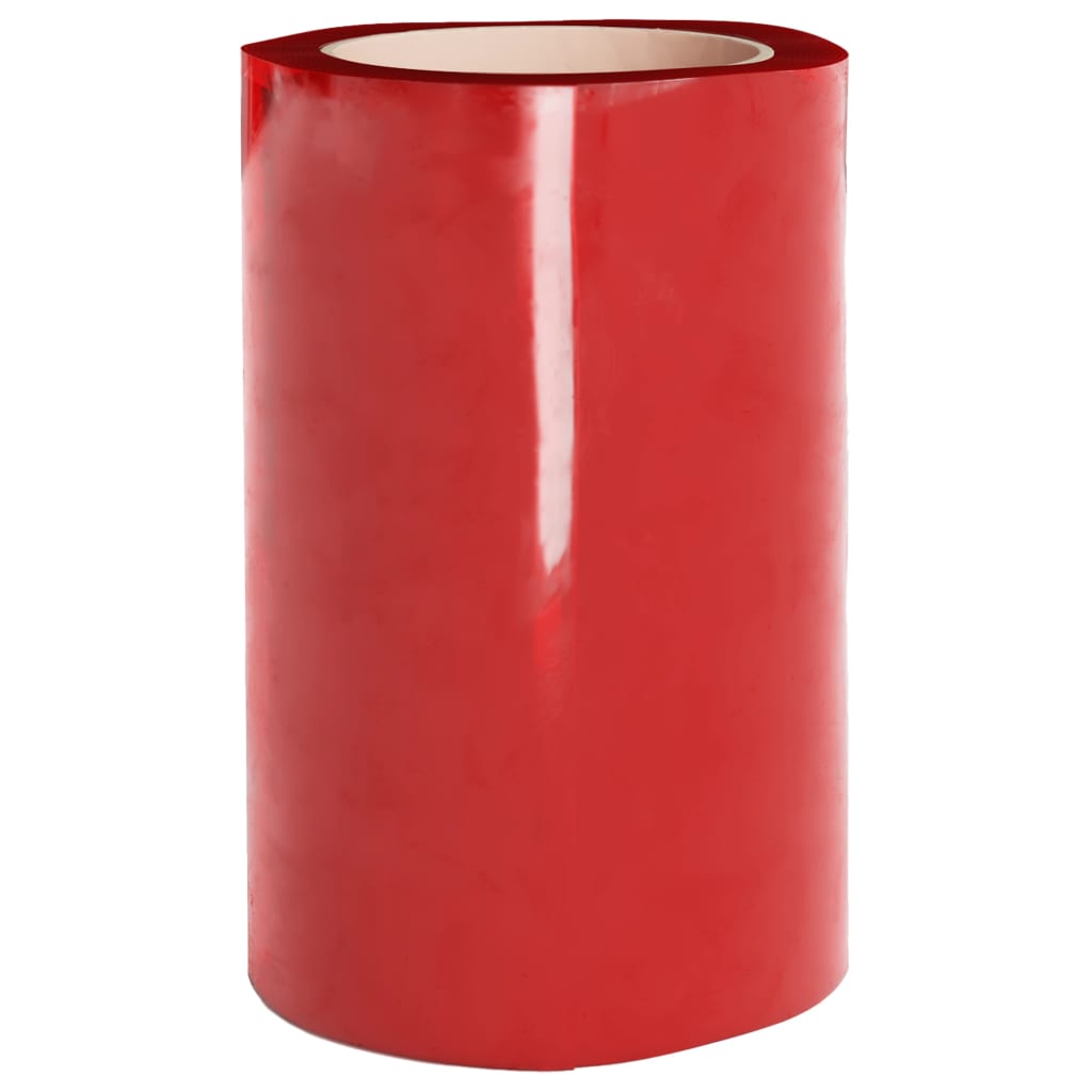 vidaXL Kurtyna paskowa, czerwona, 300 mm x 2,6 mm, 10 m, PVC