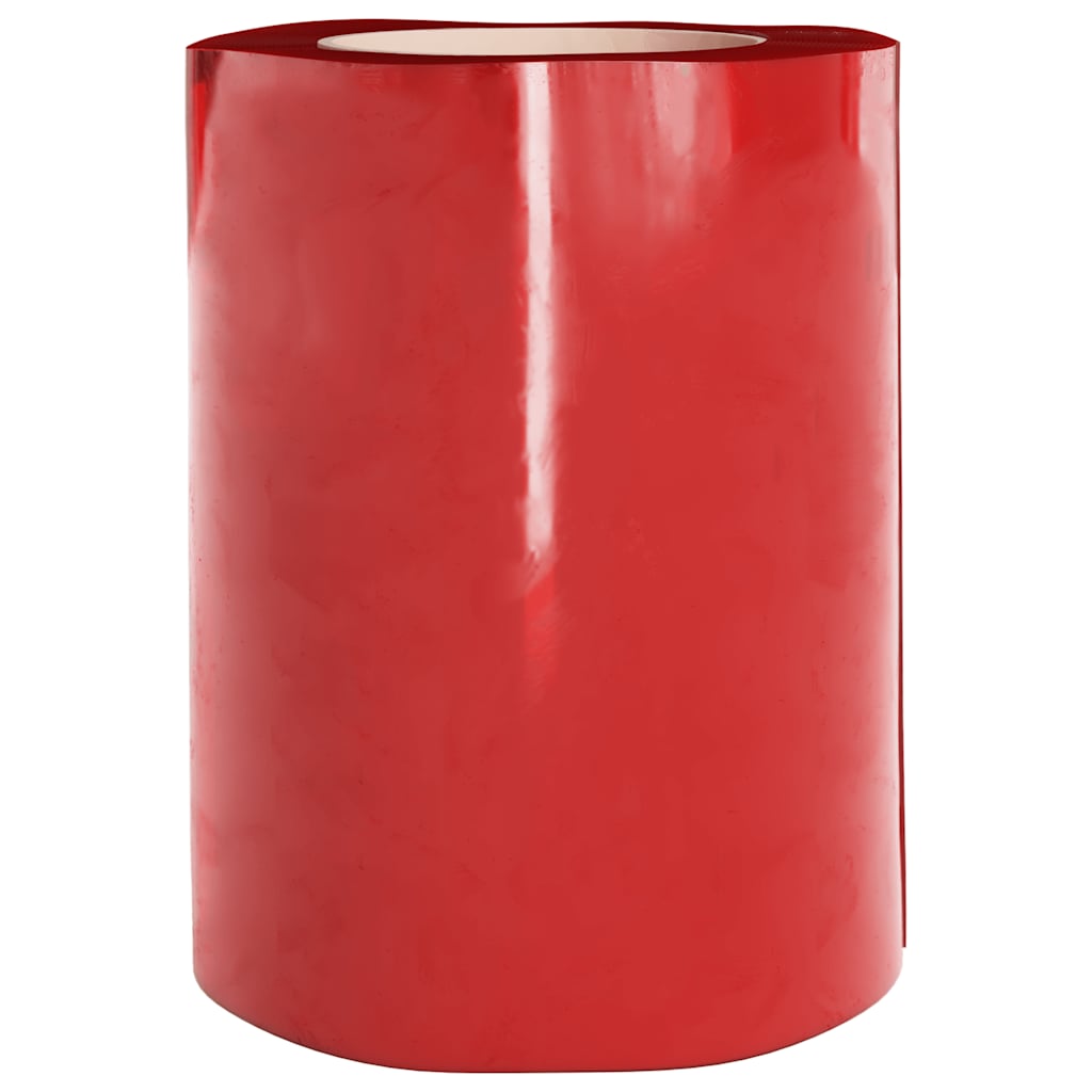 vidaXL Kurtyna paskowa, czerwona, 300 mm x 2,6 mm, 25 m, PVC