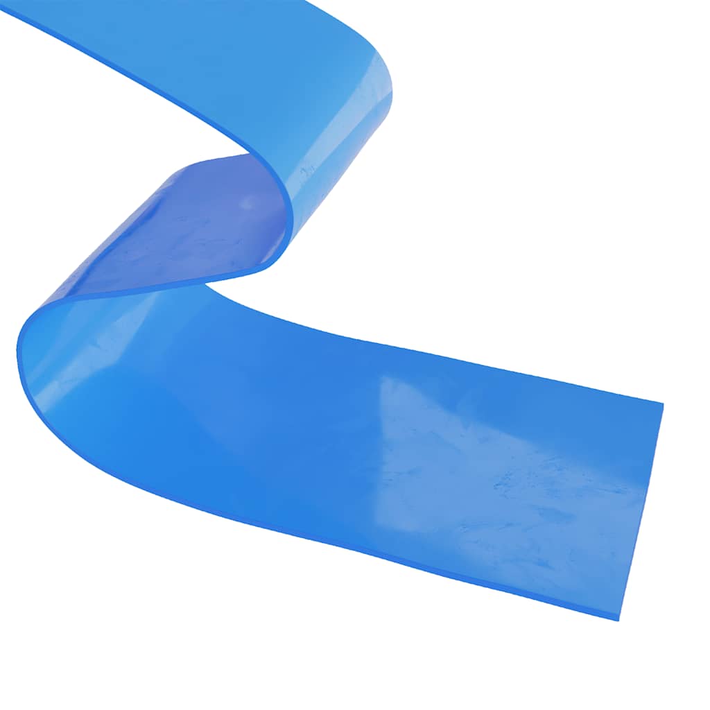 vidaXL Kurtyna paskowa, niebieska, 200 mm x 1,6 mm, 10 m, PVC