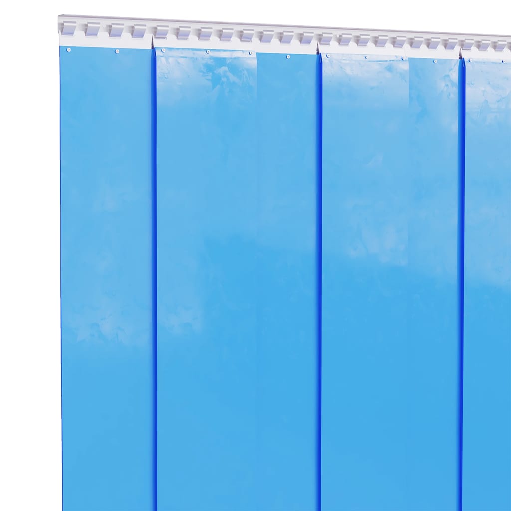 vidaXL Kurtyna paskowa, niebieska, 200 mm x 1,6 mm, 25 m, PVC