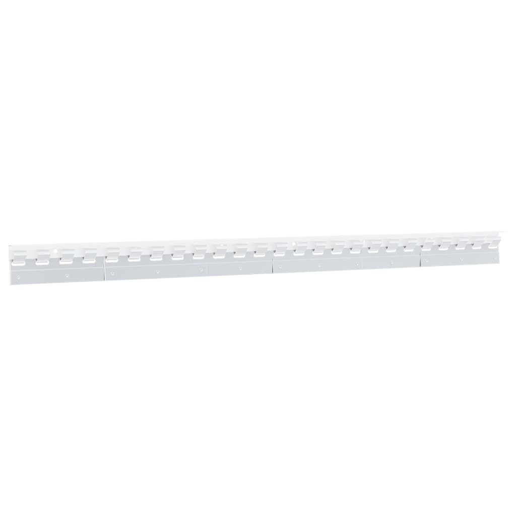 vidaXL Płytki montażowe, 6 szt., srebrne, 20 cm, stal nierdzewna