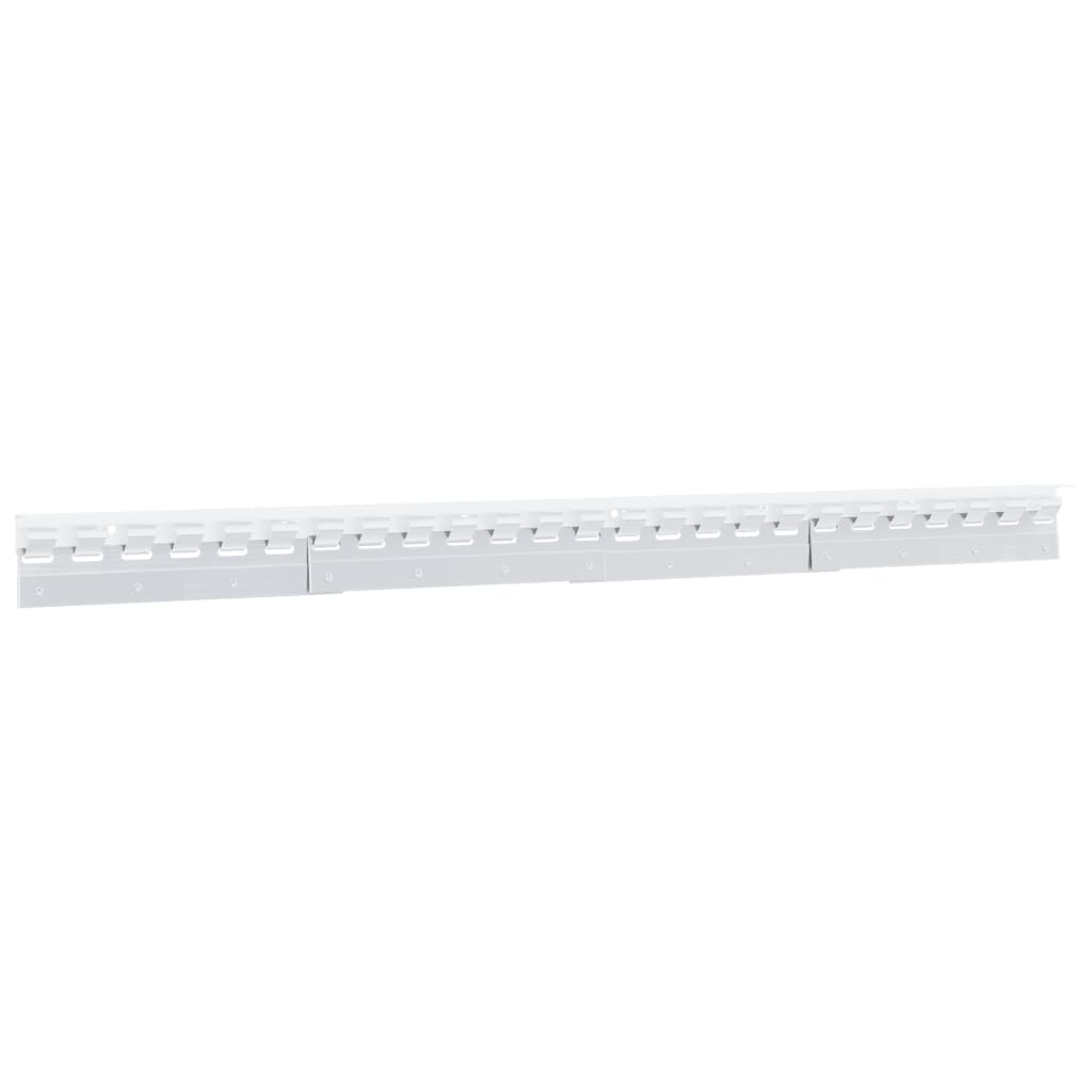 vidaXL Płytki montażowe, 4 szt., srebrne, 28 cm, stal nierdzewna