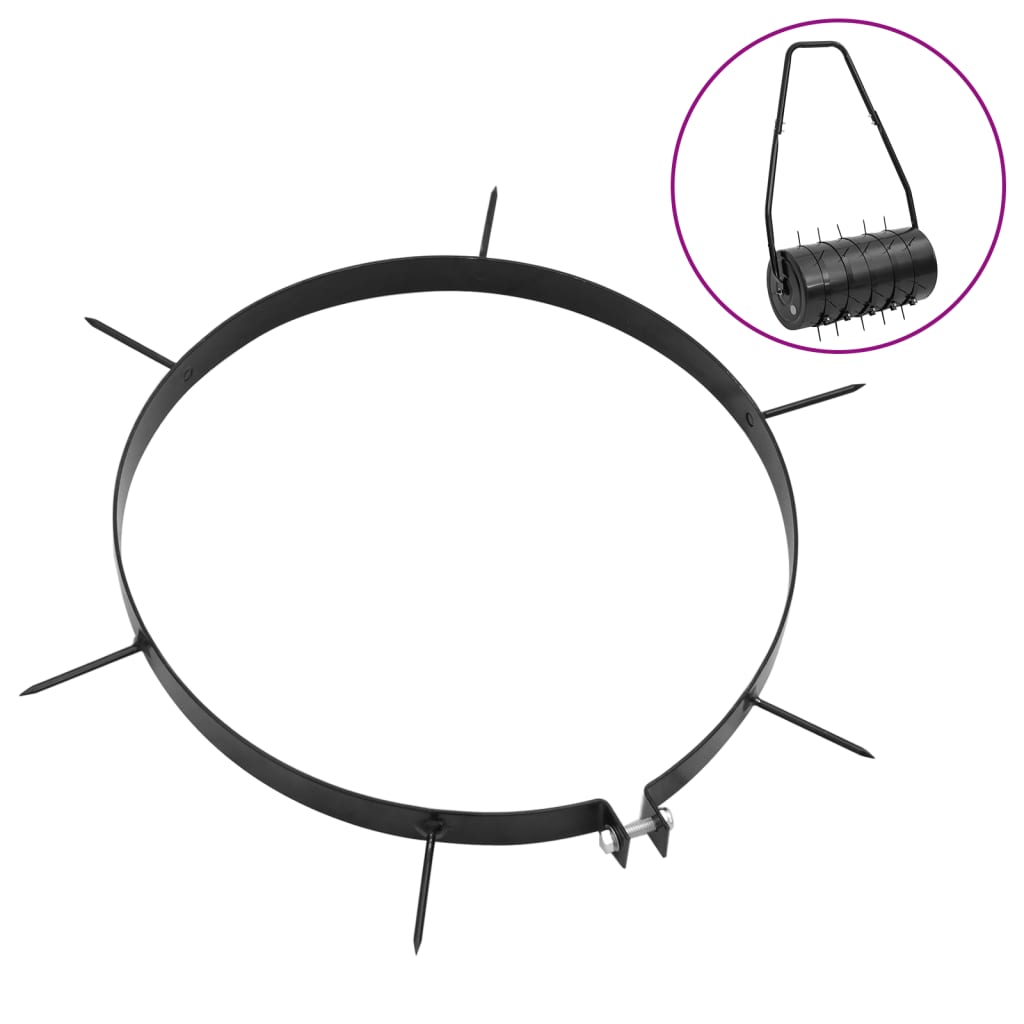 vidaXL Obręcze z kolcami do aeratora, 5 szt., Ø30 cm, żelazo
