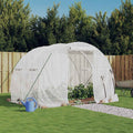 vidaXL Szklarnia ze stalową ramą, biała, 6 m², 3x2x2 m