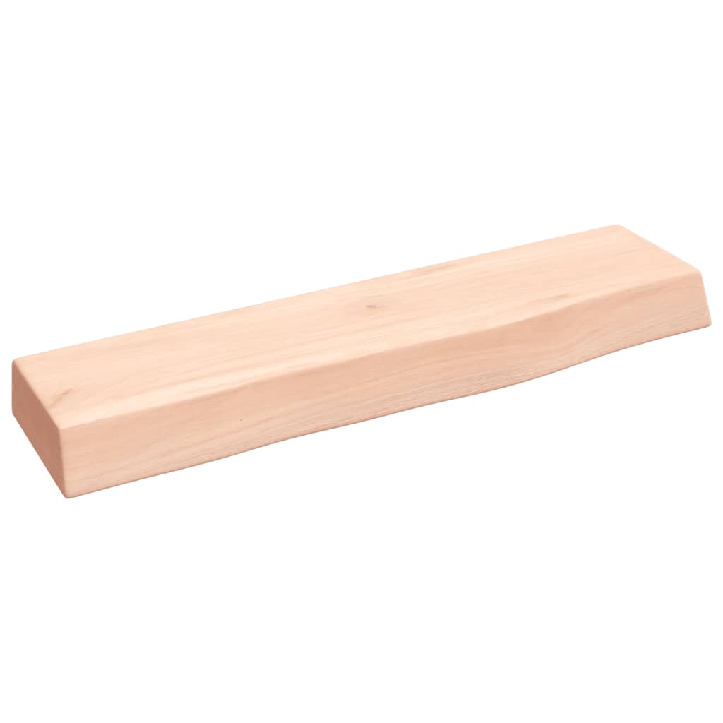 vidaXL Półka, 40x10x4 cm, surowe lite drewno dębowe