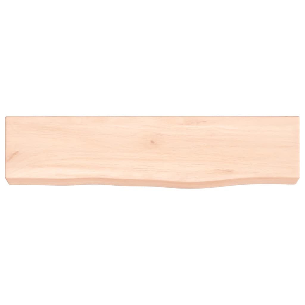vidaXL Półka, 40x10x4 cm, surowe lite drewno dębowe