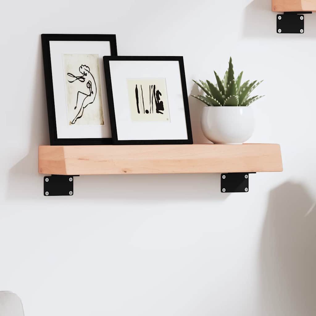 vidaXL Półka, 40x10x6 cm, surowe lite drewno dębowe