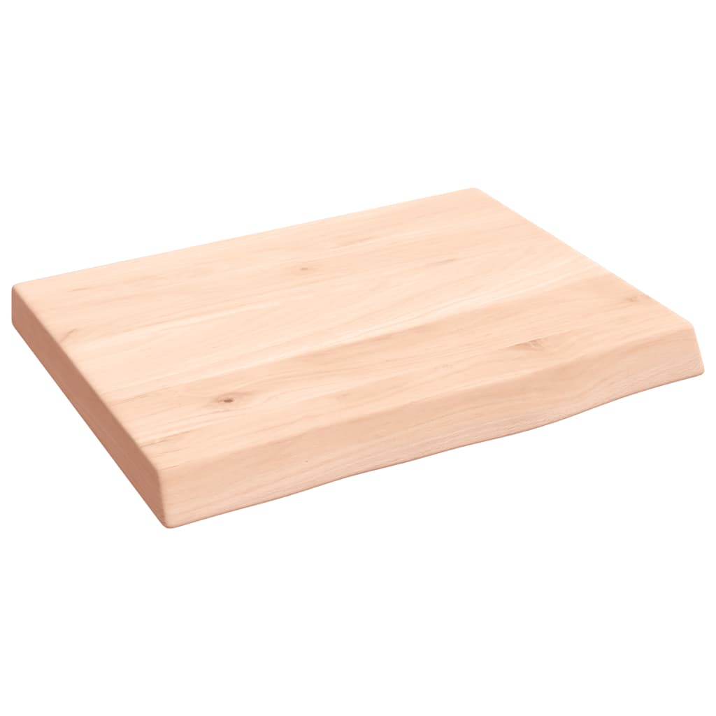 vidaXL Półka, 40x30x(2-4) cm, surowe lite drewno dębowe