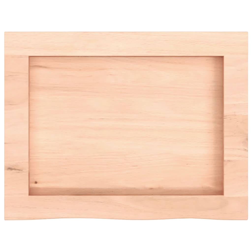 vidaXL Półka, 40x30x(2-4) cm, surowe lite drewno dębowe