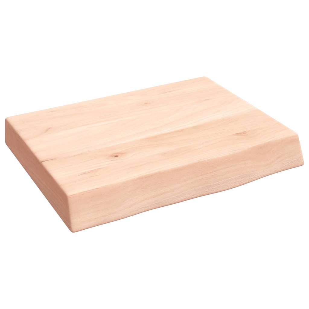 vidaXL Półka, 40x30x(2-6) cm, surowe lite drewno dębowe