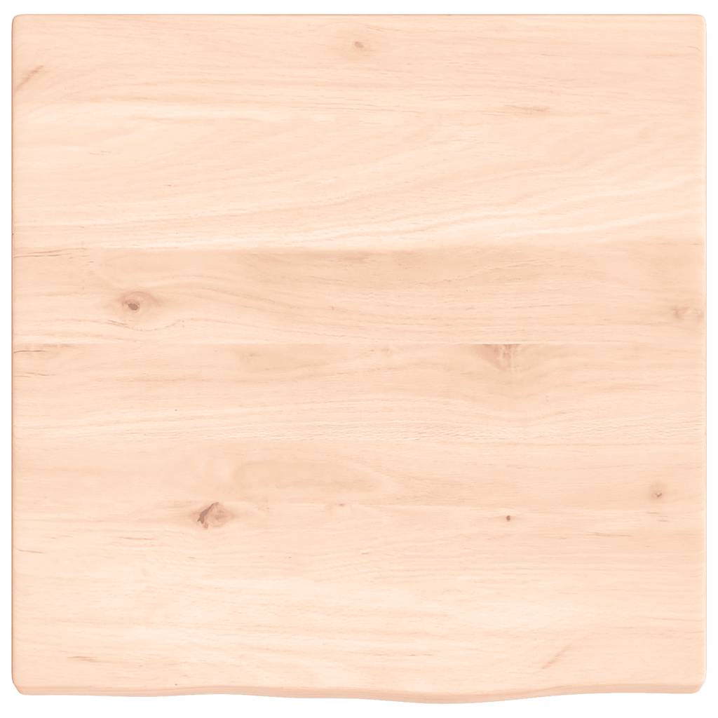 vidaXL Półka, 40x40x2 cm, surowe lite drewno dębowe