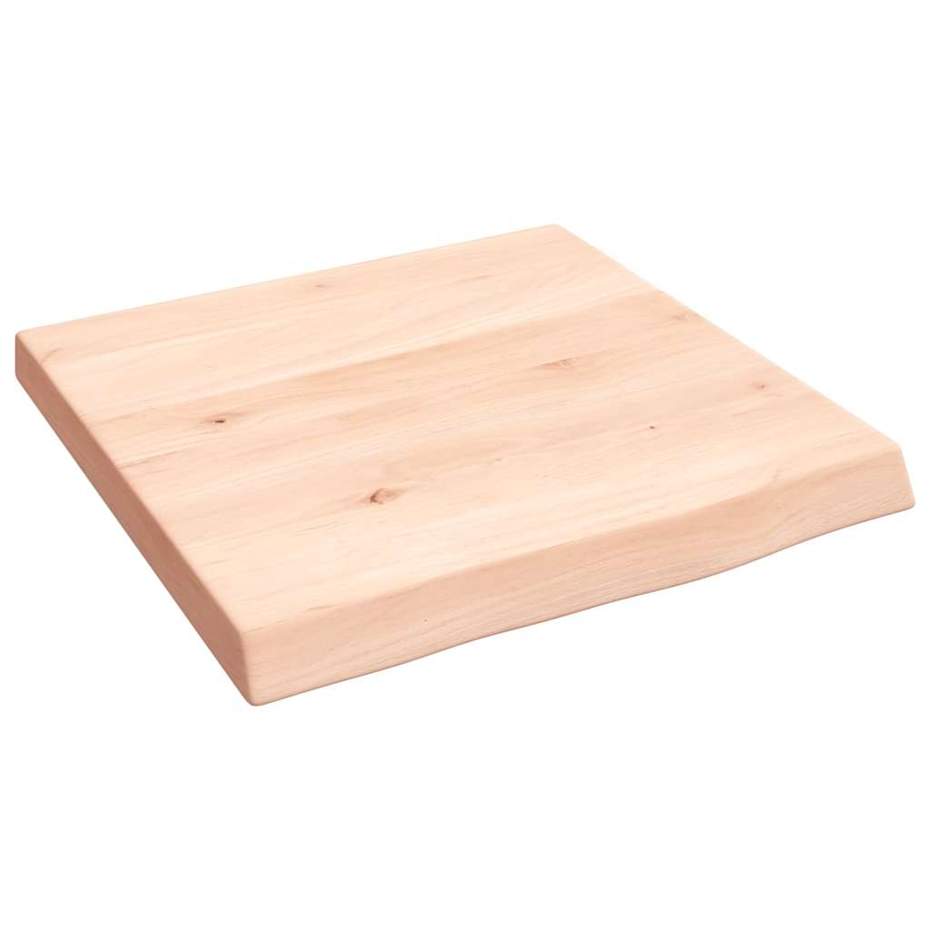 vidaXL Półka, 40x40x(2-4) cm, surowe lite drewno dębowe