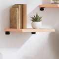 vidaXL Półka, 40x40x(2-4) cm, surowe lite drewno dębowe