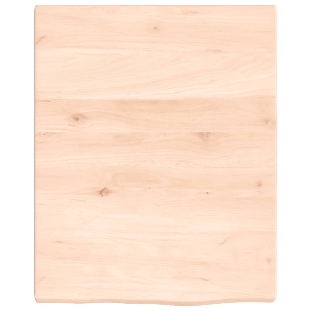 vidaXL Półka, 40x50x2 cm, surowe lite drewno dębowe
