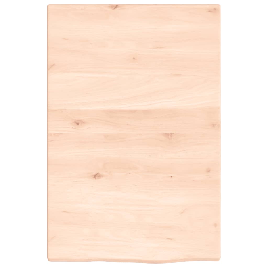 vidaXL Półka, 40x60x2 cm, surowe lite drewno dębowe