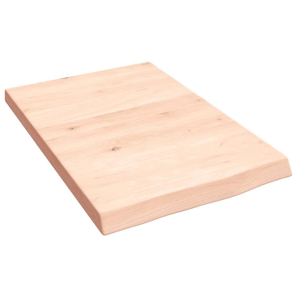 vidaXL Półka, 40x60x(2-4) cm, surowe lite drewno dębowe