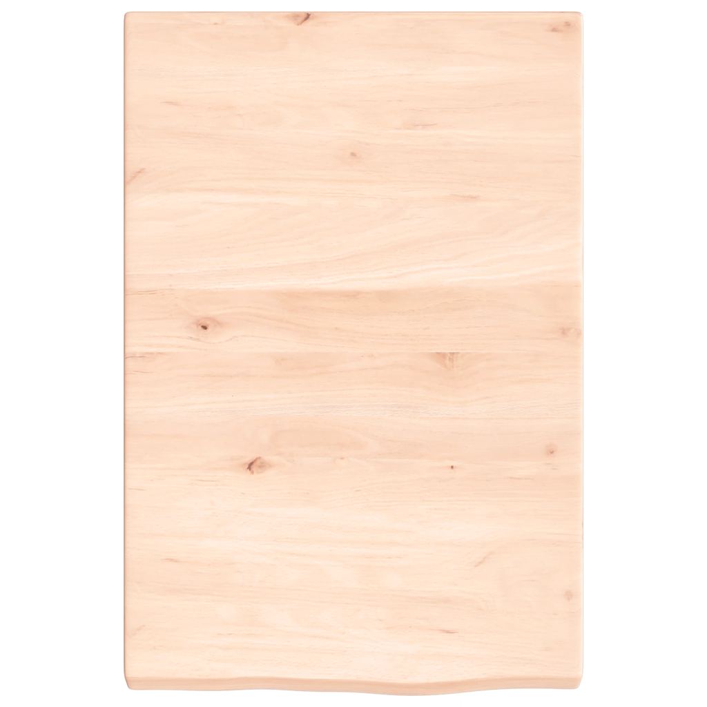 vidaXL Półka, 40x60x(2-4) cm, surowe lite drewno dębowe