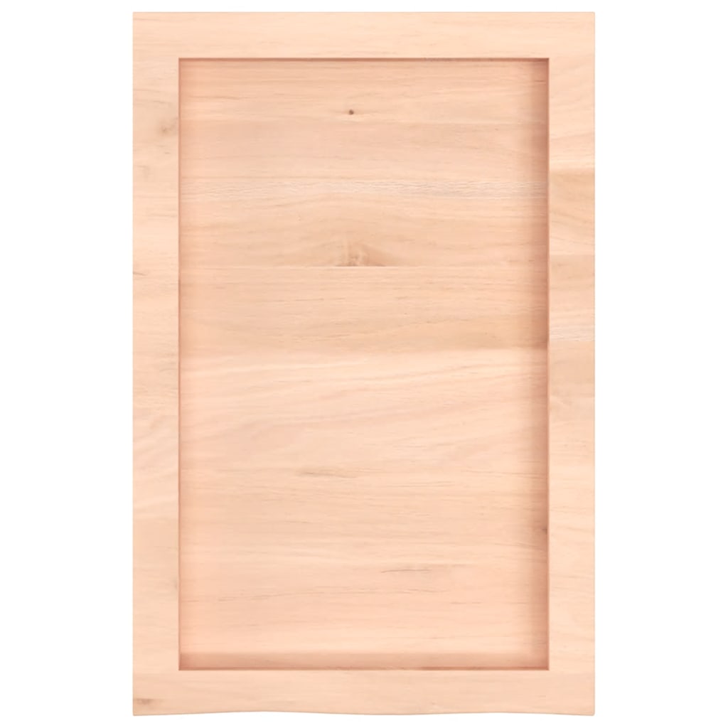 vidaXL Półka, 40x60x(2-4) cm, surowe lite drewno dębowe